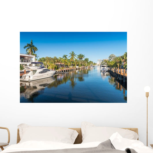 Beautiful Canal Fort Lauderdale Wall Decal