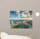 Wonderful Skyline Miami Sunset Wall Decal