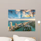 Wonderful Skyline Miami Sunset Wall Decal
