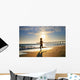 Woman Beach Wall Decal