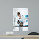 Veterinarian Examining Cat Surgical Wall Decal
