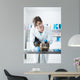 Veterinarian Examining Cat Surgical Wall Decal