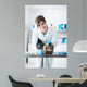 Veterinarian Examining Cat Surgical Wall Decal