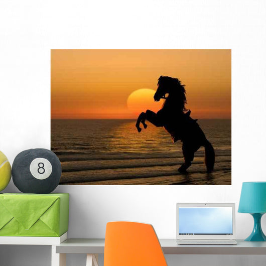 Horse Sunrise Wall Decal