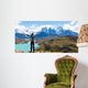Man Hiking Patagonia Wall Decal