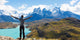Man Hiking Patagonia Wall Decal