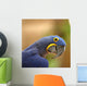 Blue Macaw Parrot Wall Decal