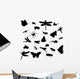 Twenty Four Insect Silhouettes Wall Stickers Wall Decal