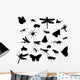 Twenty Four Insect Silhouettes Wall Stickers Wall Decal
