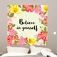 Believe Yourself Floral Wall Decal