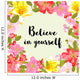 Believe Yourself Floral Wall Decal