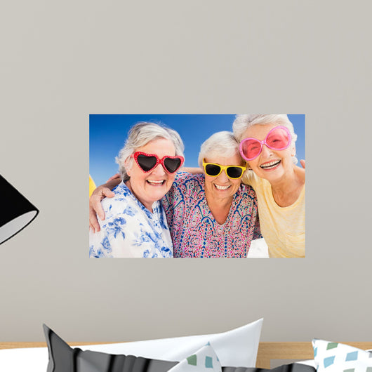 Summer Fun Smiling Seniors Wall Decal