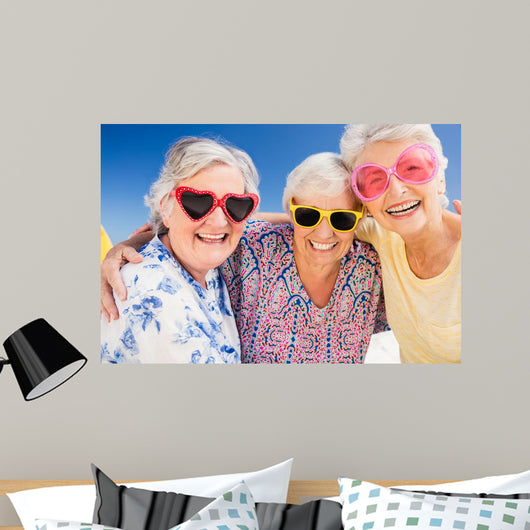 Summer Fun Smiling Seniors Wall Decal