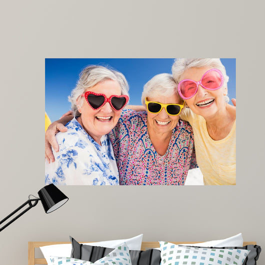 Summer Fun Smiling Seniors Wall Decal