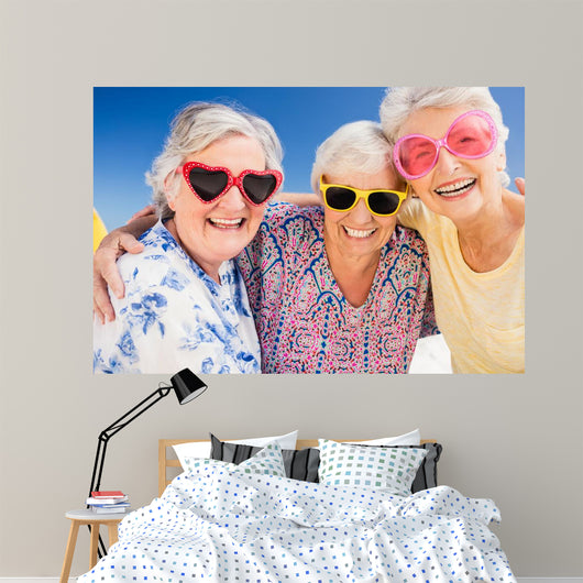 Summer Fun Smiling Seniors Wall Decal
