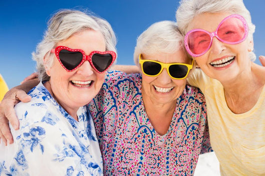 Summer Fun Smiling Seniors Wall Decal