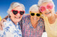 Summer Fun Smiling Seniors Wall Decal