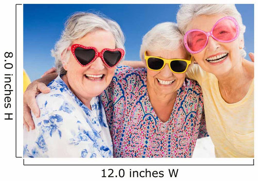 Summer Fun Smiling Seniors Wall Decal