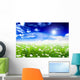 Grass and Margherita Relaxing Wall Decal