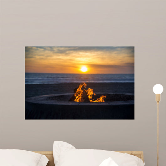 Fire Beach Wall Decal