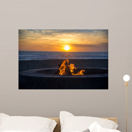 Fire Beach Wall Decal