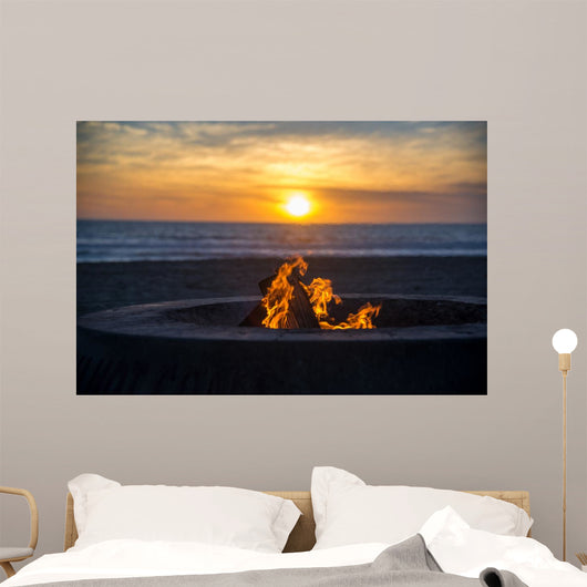 Fire Beach Wall Decal