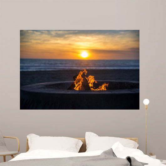 Fire Beach Wall Decal