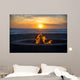 Fire Beach Wall Decal