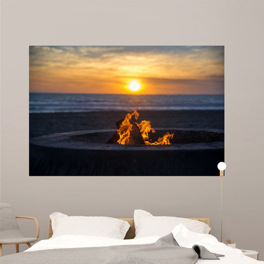 Fire Beach Wall Decal