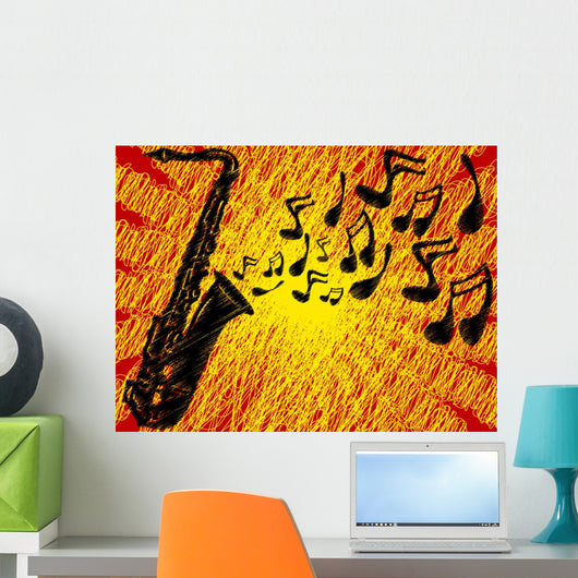 Sax Notes Wall Decal