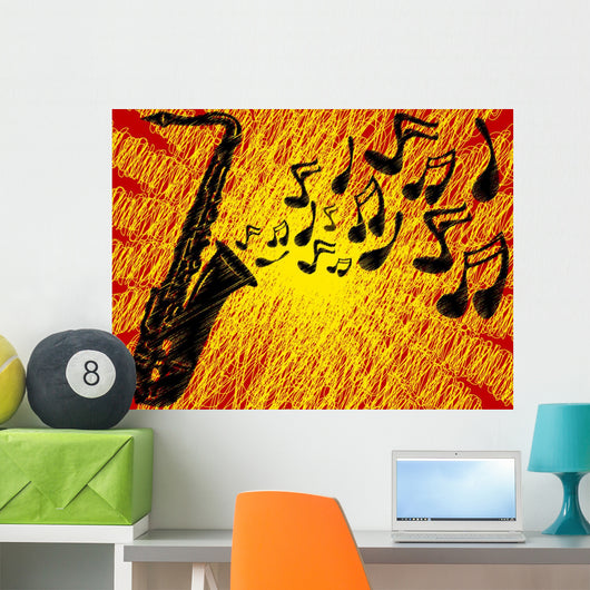 Sax Notes Wall Decal