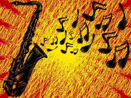 Sax Notes Wall Decal
