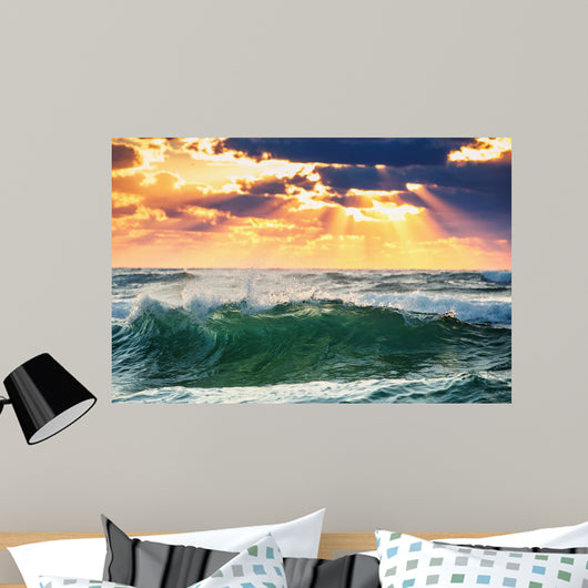 Sunrise Wave Wall Decal