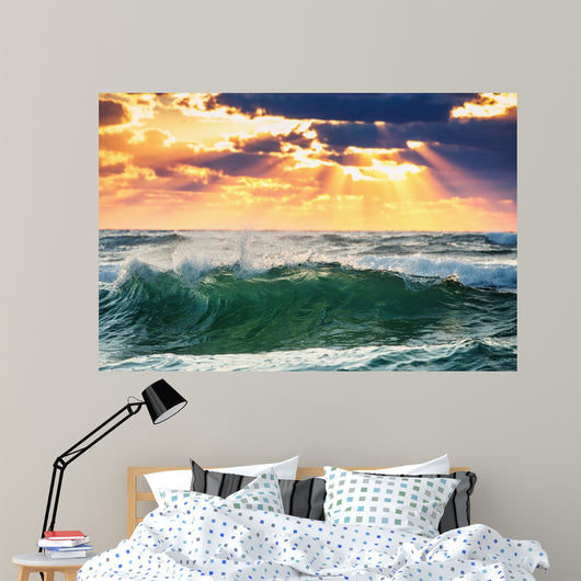 Sunrise Wave Wall Decal