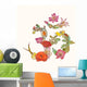 Hindu Floral Symbol Om Wall Decal