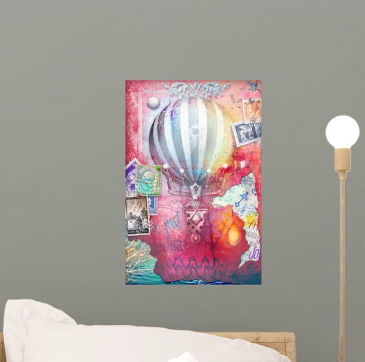 Steampunk and Old Fashioned Wall Decal Design 1