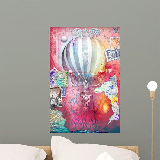 Steampunk and Old Fashioned Wall Decal Design 1