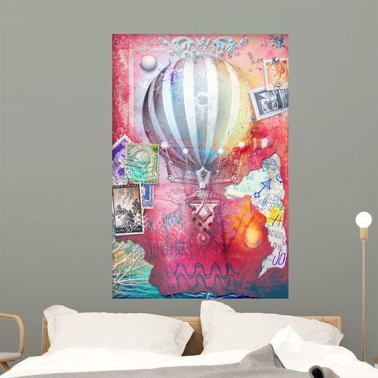 Steampunk and Old Fashioned Wall Decal Design 1