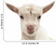 Small White Goat Wall Decal