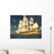 Render Depicting Tall Ship Wall Decal