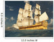 Render Depicting Tall Ship Wall Decal