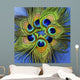 Up Seven Peacock Feathers Wall Decal
