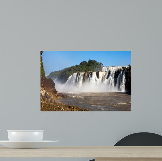 Iguazu Falls from below Wall Decal