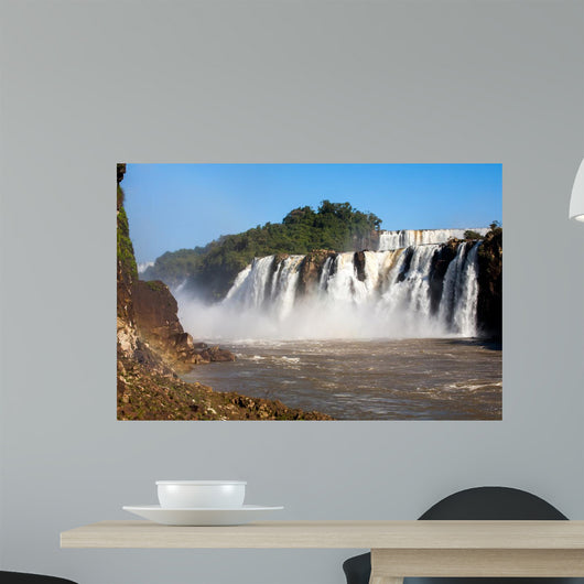 Iguazu Falls from below Wall Decal