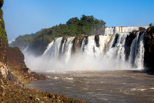 Iguazu Falls from below Wall Decal