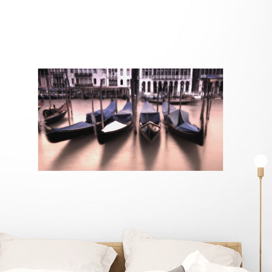 Gondolas Grand Canal Sunset Wall Decal