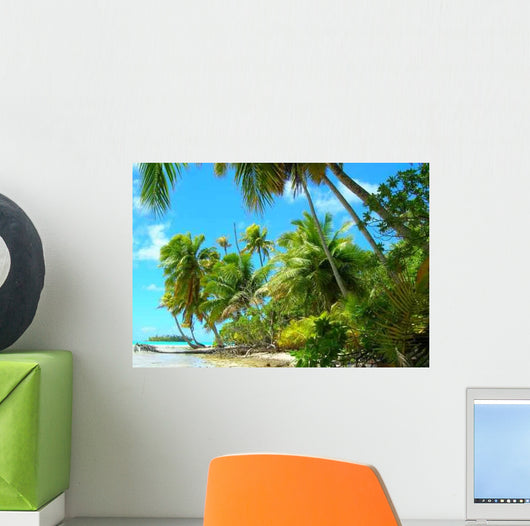Polynesian Landscape Wall Decal