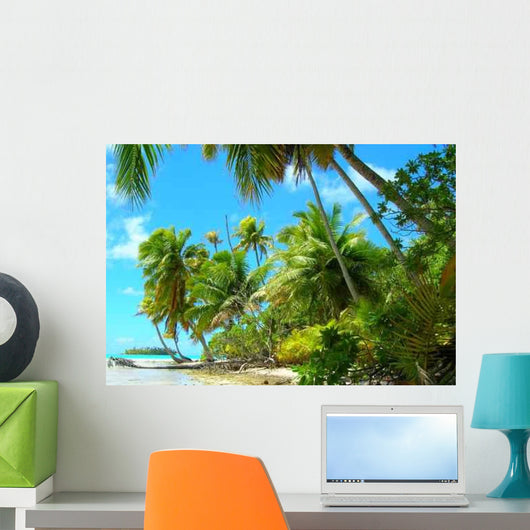Polynesian Landscape Wall Decal