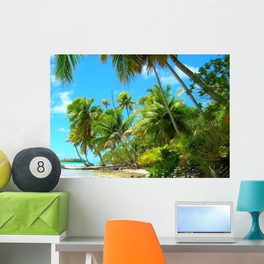 Polynesian Landscape Wall Decal