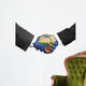 Two Hands Shaking White Wall Decal
